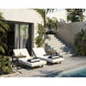 Geneve 21 X 21 inch Natural / Dark Grey Outdoor End Table, C-Shaped